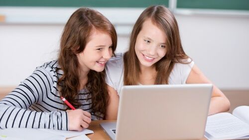 2 Mädchen am Computer