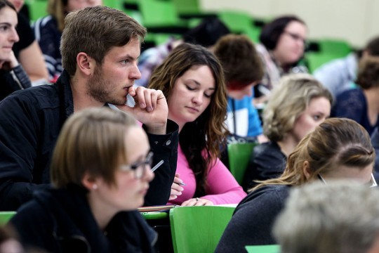 PH Linz Incomings Studierende im Hörsaal